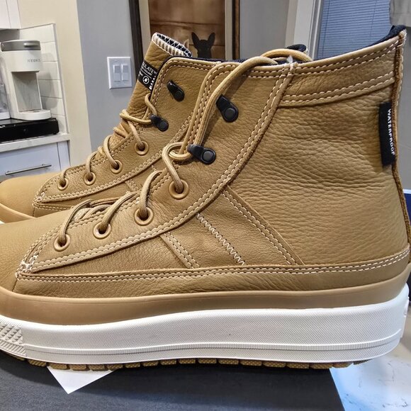 Converse Chuck Taylor All Star Equip Waterproof Hi Boots Brown A08556C Men SZ 10 - Picture 2 of 11